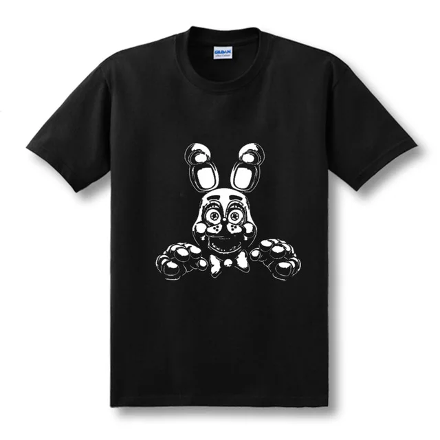 

2019 Bonnie FNAF Tee Five Nights Horror at Freddy's T Shirt Super Tees Tops Men Clothes size T-shirt Size XS-XXL