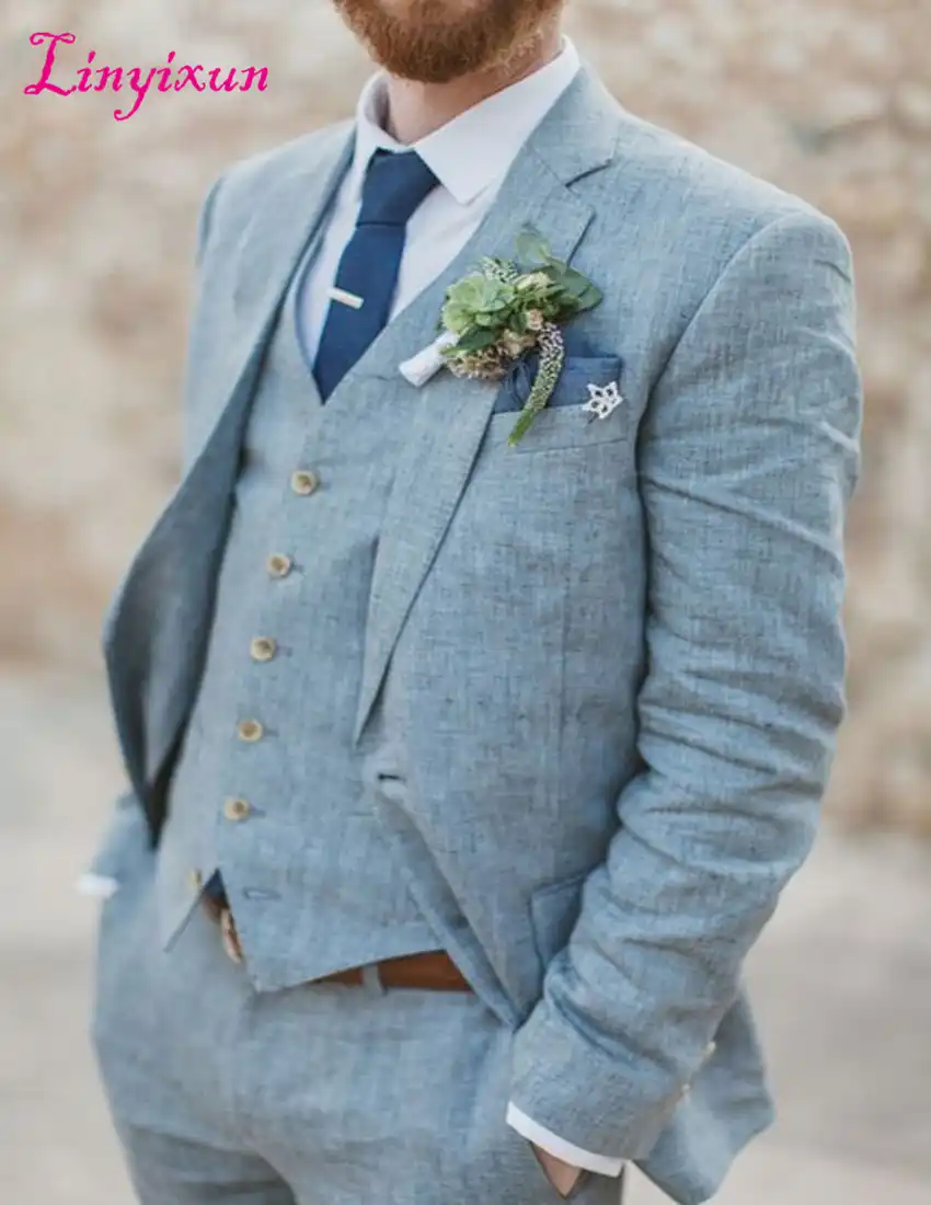 light blue wedding outfit