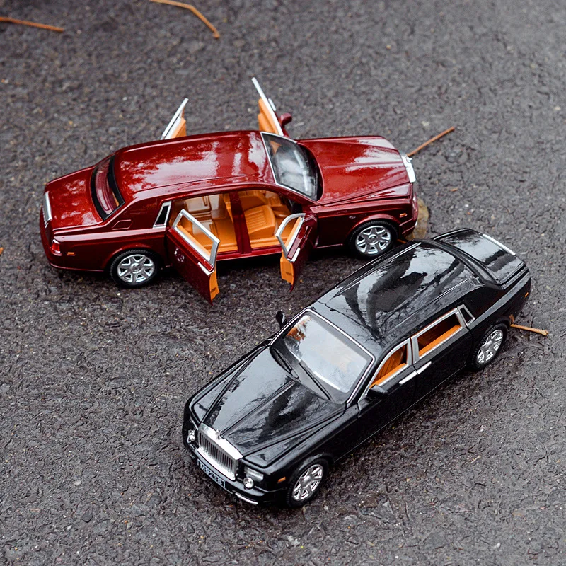 

Alloy Diecast 1/24 Electronic light sound Pull Back Cars Model Kids Toys for Children Car Rolls Royc Vehicle Children Gift mkd3