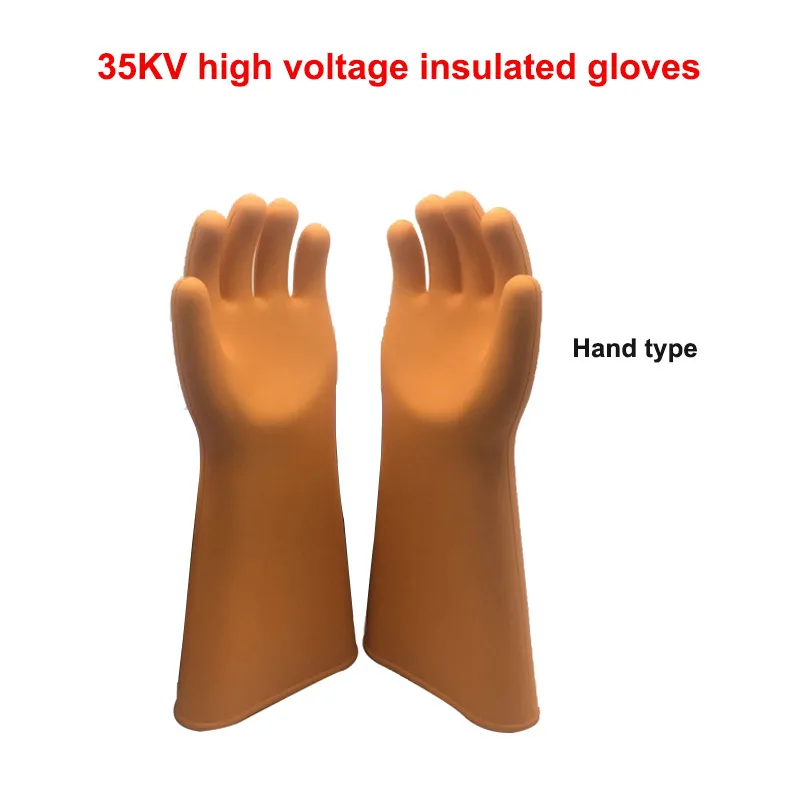 Insulation Gloves 12KV/20KV/25KV/35 KV Anti-electric Labor Safety Leakage prevention Rubber Gloves Electrician Insulating Glove