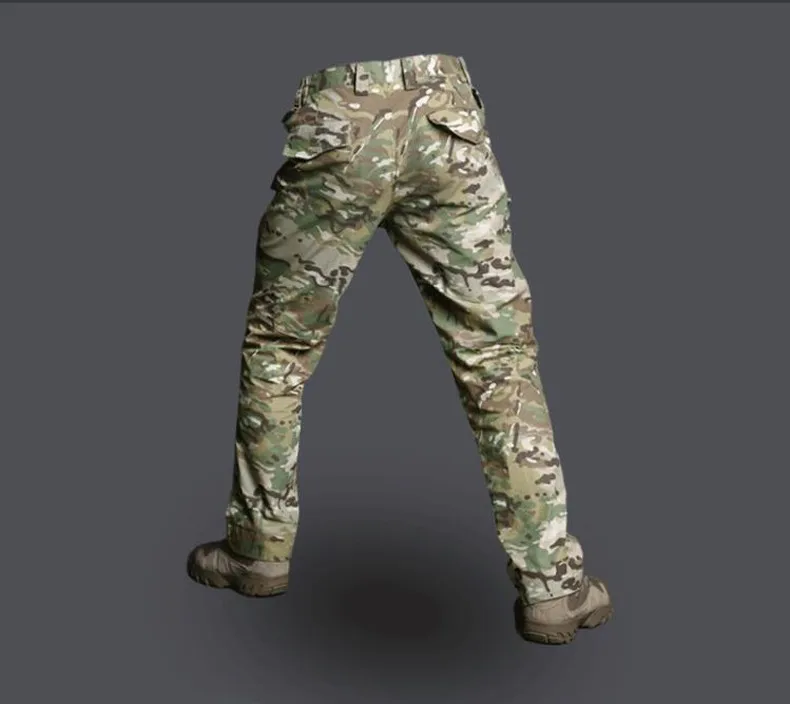Тактические камуфляжные армейские брюки мужские водонепроницаемые рип-стоп быстросохнущие брюки-карго Militar Пейнтбольные камуфляжные армейские брюки SWAT