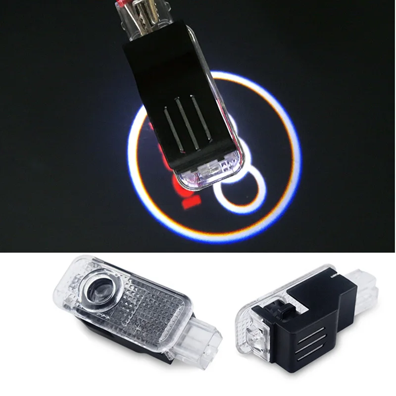 

2Pcs Car Door Courtesy LED Car Laser Projector Logo Light For Audi A3 A4 B6 B8 B7 B5 C5 C6 Q5 A5 TT Q7 A4l A1 R8 A6L Q3 A8 A8L