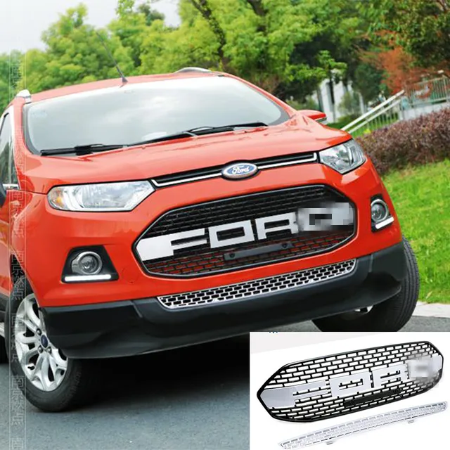 2 PCS/SET Silver For Ford EcoSport Modified F150 Style Front Hood