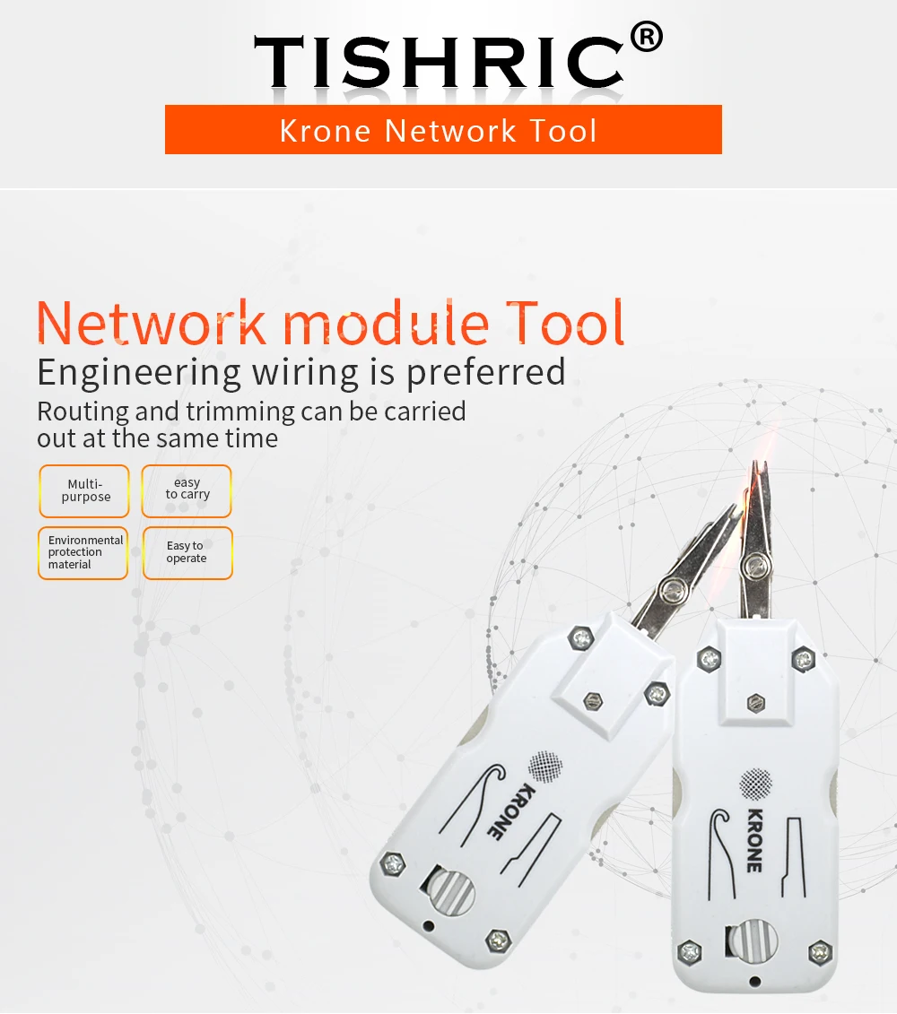 TISHRIC Krone короткий тип Patchpanel кабельный тестер Rj45 чистая работа Кабельный тестер/трекер Crimpadora RJ45 RJ11 провода трекер