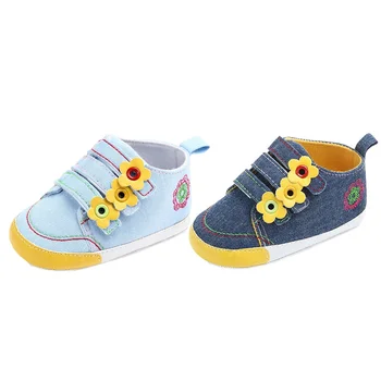 

Spring Autum Baby Infant Shoes Boys Girls Soft Casual Flats Shoes Newborn Toddler Flower First Walker Sole Anti-Slip