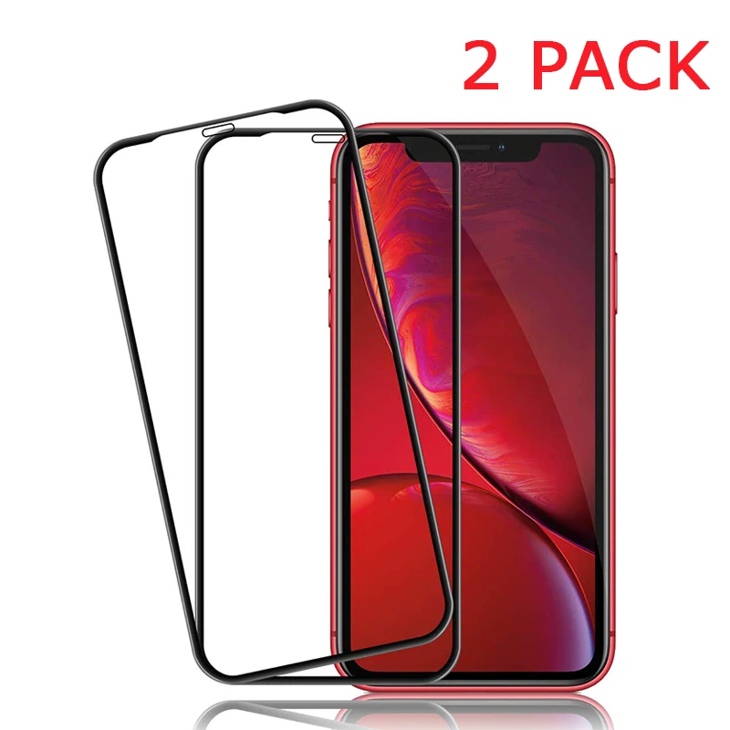 

2PCS Tempered Glass on For iphone XS MAX XR X trempe ecran protecteur Glass For iphone X XS Max XR Screen Protector Glass Film