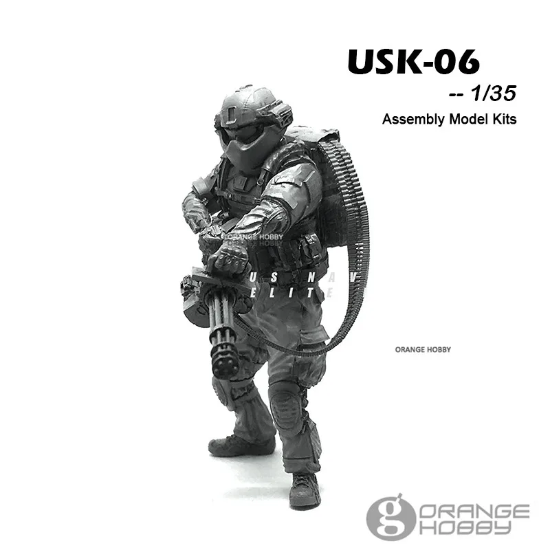 OHS YuFanModel 1/35 USK-01-08 USK серия спецназ Часть I сборка военные полимерные миниатюры Модели Строительные наборы oh - Цвет: USK-06