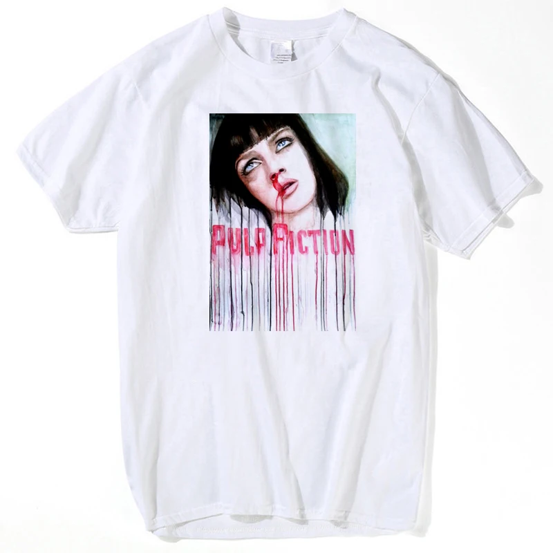 

QUENTIN MOVIE movie Pulp Fiction T-shirt Top Men T shirt New Design High Quality Digital Inkjet Printing men and women t-shirts