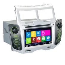 6.2 “Touch Screen capacitivo Auto Lettori DVD di Navigazione GPS per Toyota Yaris 2005 2006 2007 2008 2009 2010 2011 Win 8 UI Radio