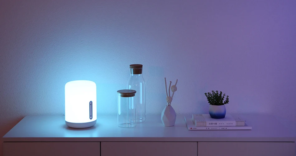 Oiginal Xiaomi Mijia прикроватная лампа 2 Smart Light Голосовое управление сенсорный выключатель умное приложение Регулировка цвета для Apple Homekit Siri