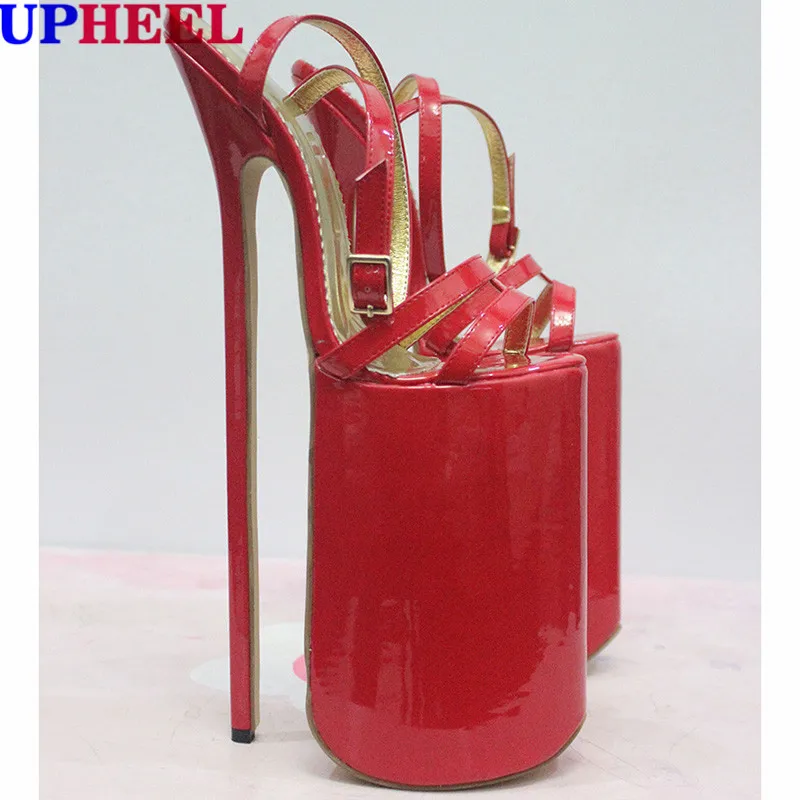 Buy UPHEEL 12" extreme high heel sandal patent leather