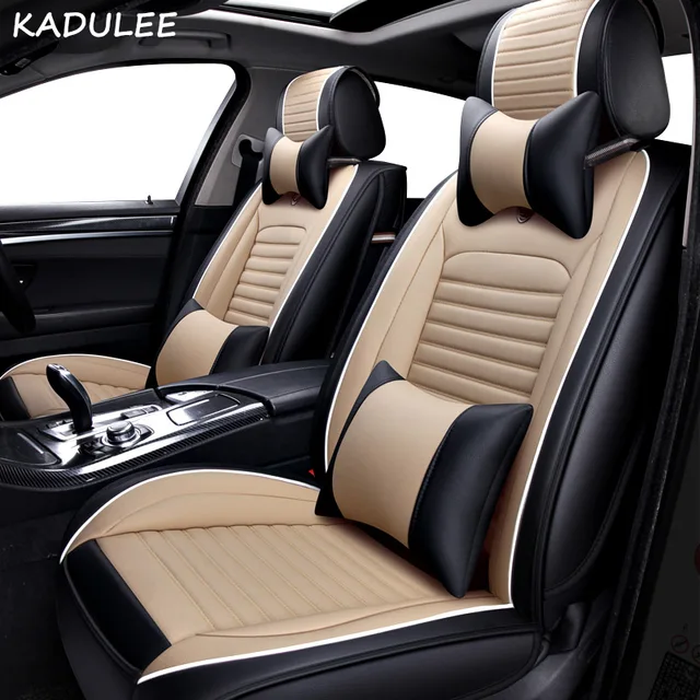 KADULEE Car Seat Covers set for Jaguar XF XE XJL XJ6 XJ6L F PACE F TYPE