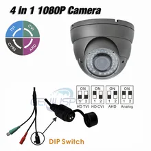 High Quality Metal Housing TVI AHD CVI Analog 1080P 4 in 1 Dome IR Camera 2.0MP With 2.8-12mm Varifocal Lens Outdoor Support UTC