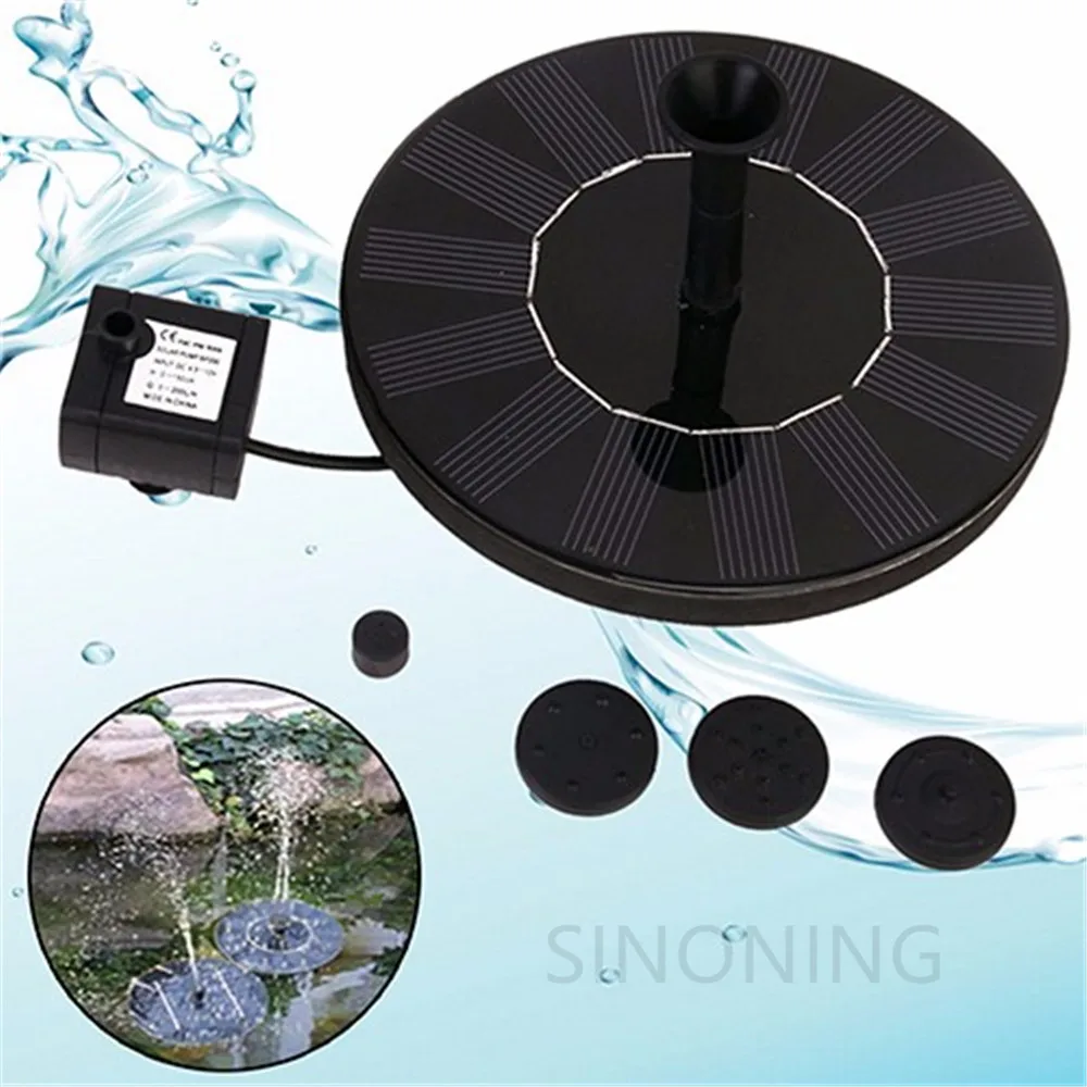 Buy 1.4W 7V High Power Solar Floating Fountain Water