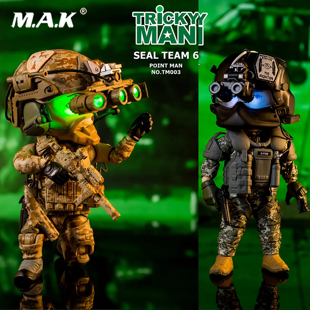 

13CM 5" Military Action Figure TM004 SOAR PILOT FIGURE DOLL TM003 Trickyman Seal Team 6 Pointman Rifleman figure Collection