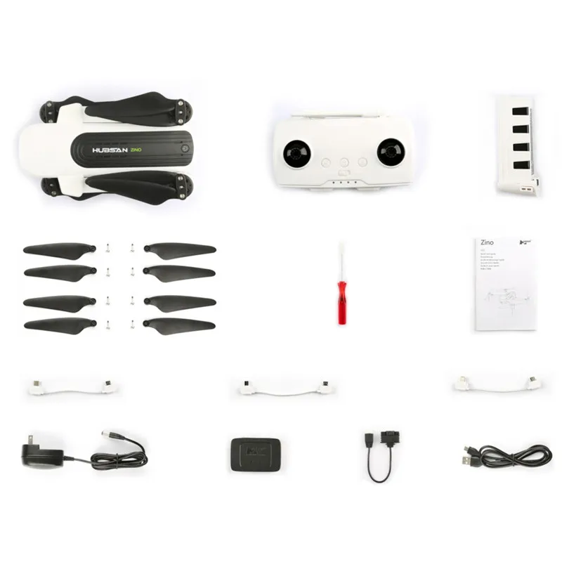  Original Hubsan H117S Zino GPS 5.8G 1KM Foldable Arm FPV with 4K UHD Camera 3-Axis Gimbal RC Drone 