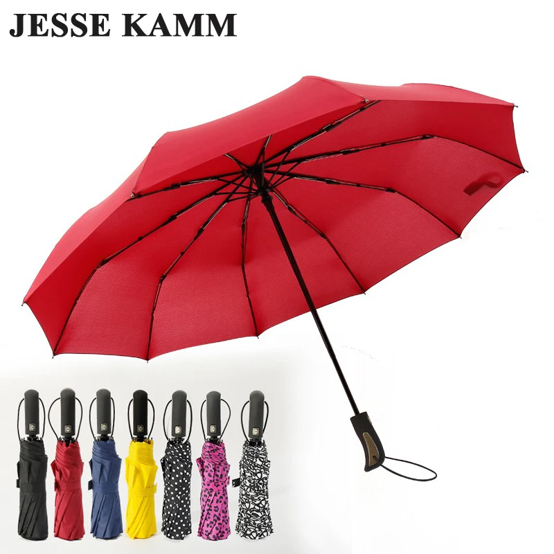 Jessekamm New Arrive Auto Open Auto Close Folding Compact 10 Spokes
