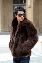 Brand New Men Korean Faux Fur Winter And Spring Jacket Leather Grass Fox Fur Coat Casual Large Size Black/White/Brown Coats J465