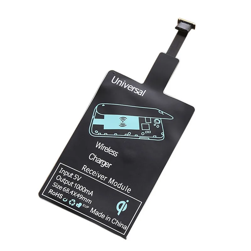 Универсальное беспроводное зарядное устройство Qi для iPhone 5 7 6S 6 Android Micro USB смарт