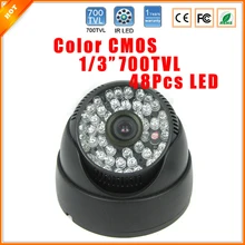 Рекламный продукт 1/" CMOS 700TVL инфракрасная камера ночного видения для помещений, купольная камера видеонаблюдения