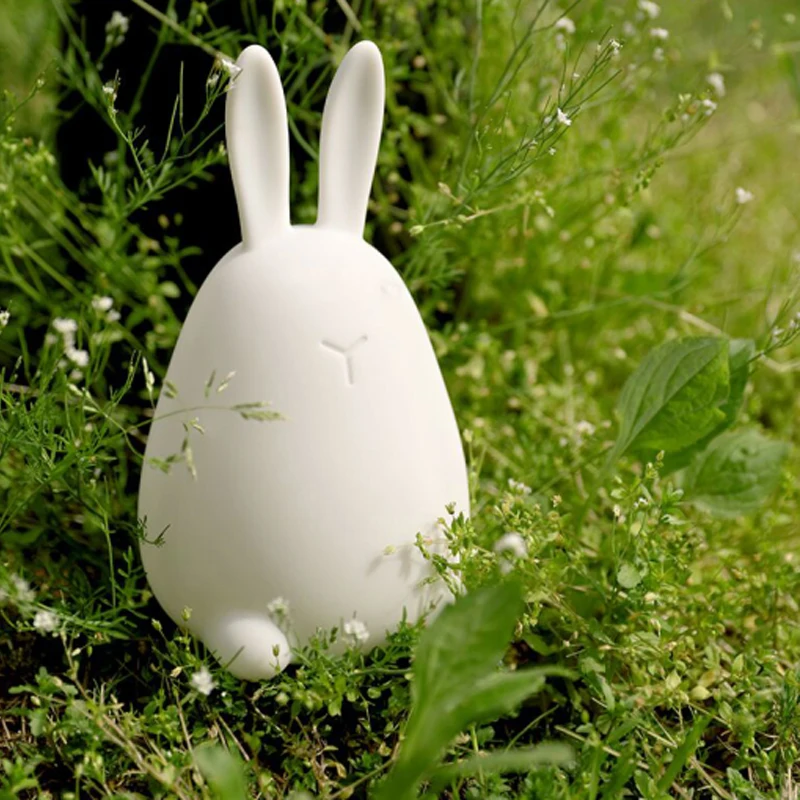  Kawaii Mi Rabbit Patted Silicone LED Lamp Night Light Multicolor Touch Sensor Tap Control Best Gift - 32949793591
