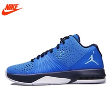 Intersport Original New Arrival NIKE Men’s Breathable Basketball Shoes Sneakers Blue