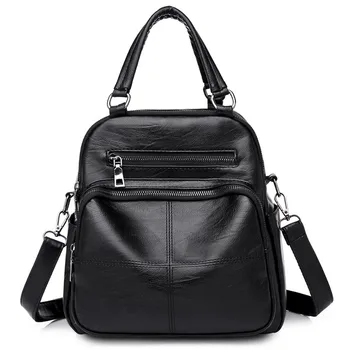 

New Fashion Woman Backpack Leather Brands Female Backpacks High Quality Schoolbag Backpack Elegant Mochilas Escolar Feminina