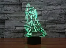 The new 7 color font b 3D b font USB creative Nightlight font b LED b