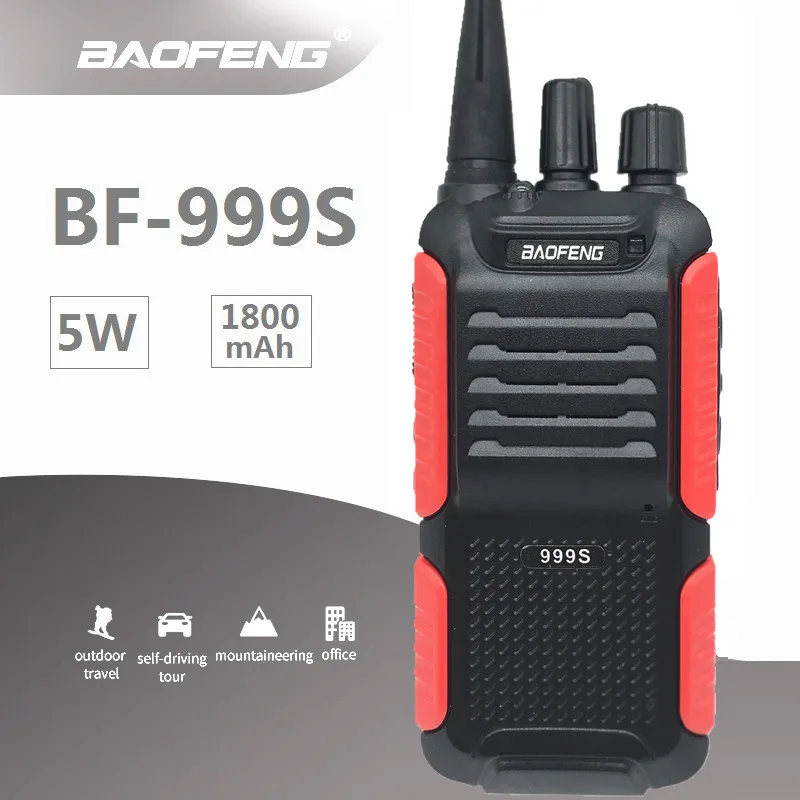 5 Вт BF 999S плюс иди и болтай Walkie Talkie “иди 1800 мА/ч 16 каналов UHF Ham CB радио