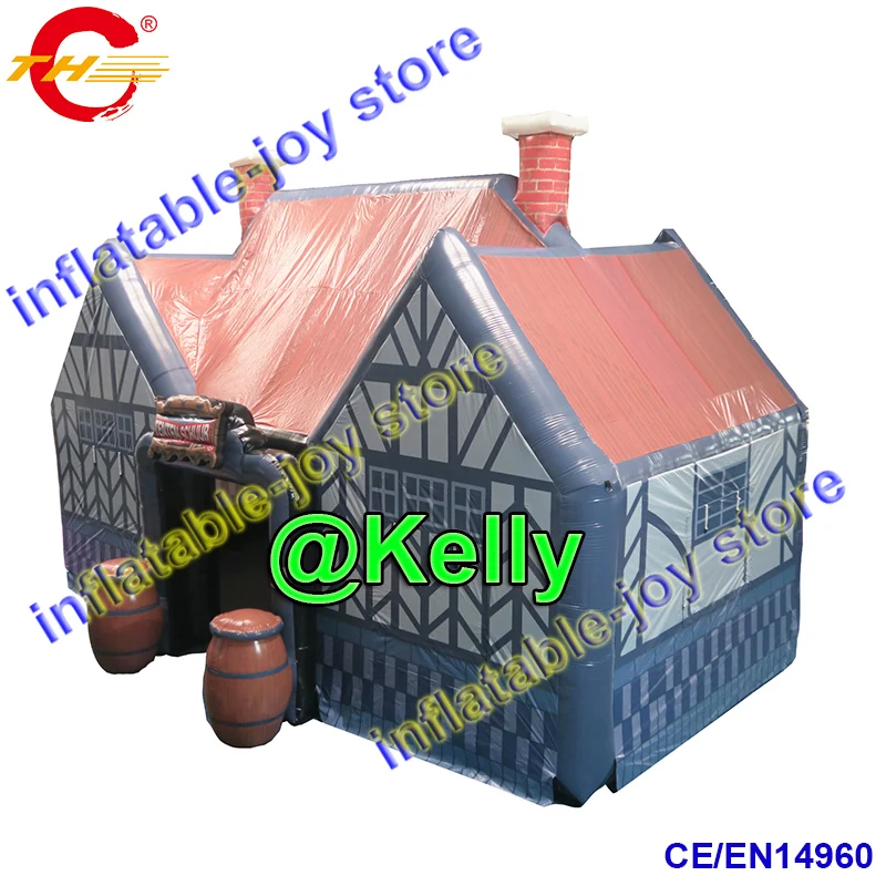 10x5x5mH giant blow up pub for sale, custom make inflatable irish pub