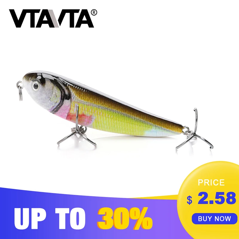 

VTAVTA 1PC Lure Fishing Hard Fishing lure artificial Wobbler 7.5cm 6g Hard lure Crankbait Lifelike Wobbler Lure tackle Fishing