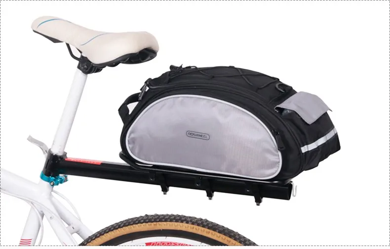 Excellent ROSWHEEL Bicycle 13L Carrier Bag Bike Rack Pannier Trunk Basket Back Seat Shelf Pouch Cycling Luggage Shoulder Handbag 14541 21 Excellent ROSWHEEL Bicycle 13L Carrier Bag Bike Rack Pannier Trunk Basket Back Seat Shelf Pouch Cycling Luggage Shoulder Handbag 14541 21