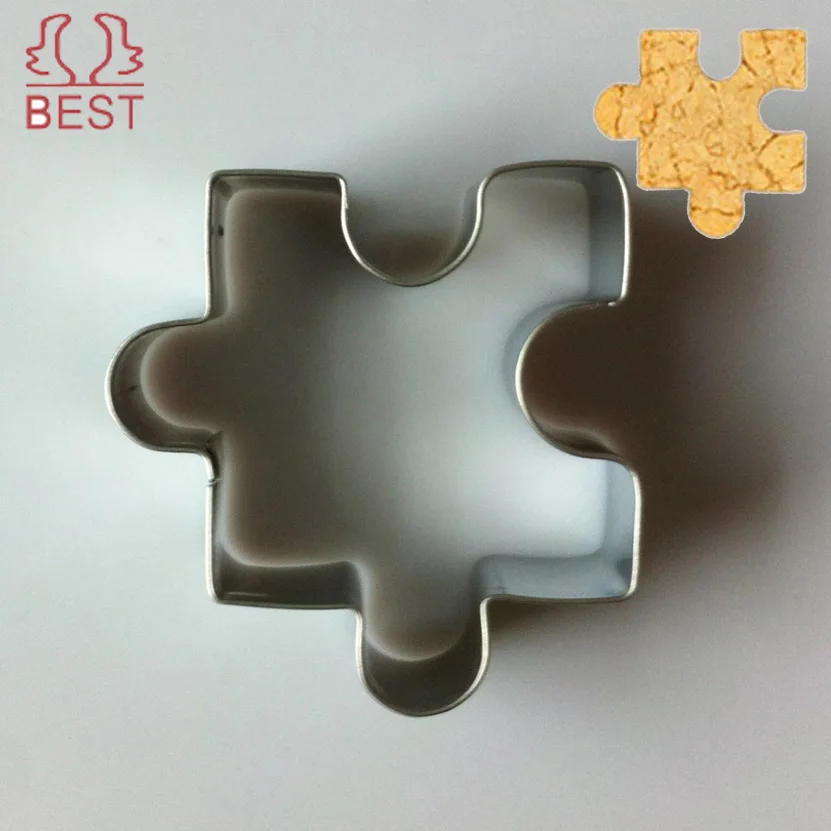 Biscuit Puzzle cookie cutter stainless steel cutters DIY Fruit stying