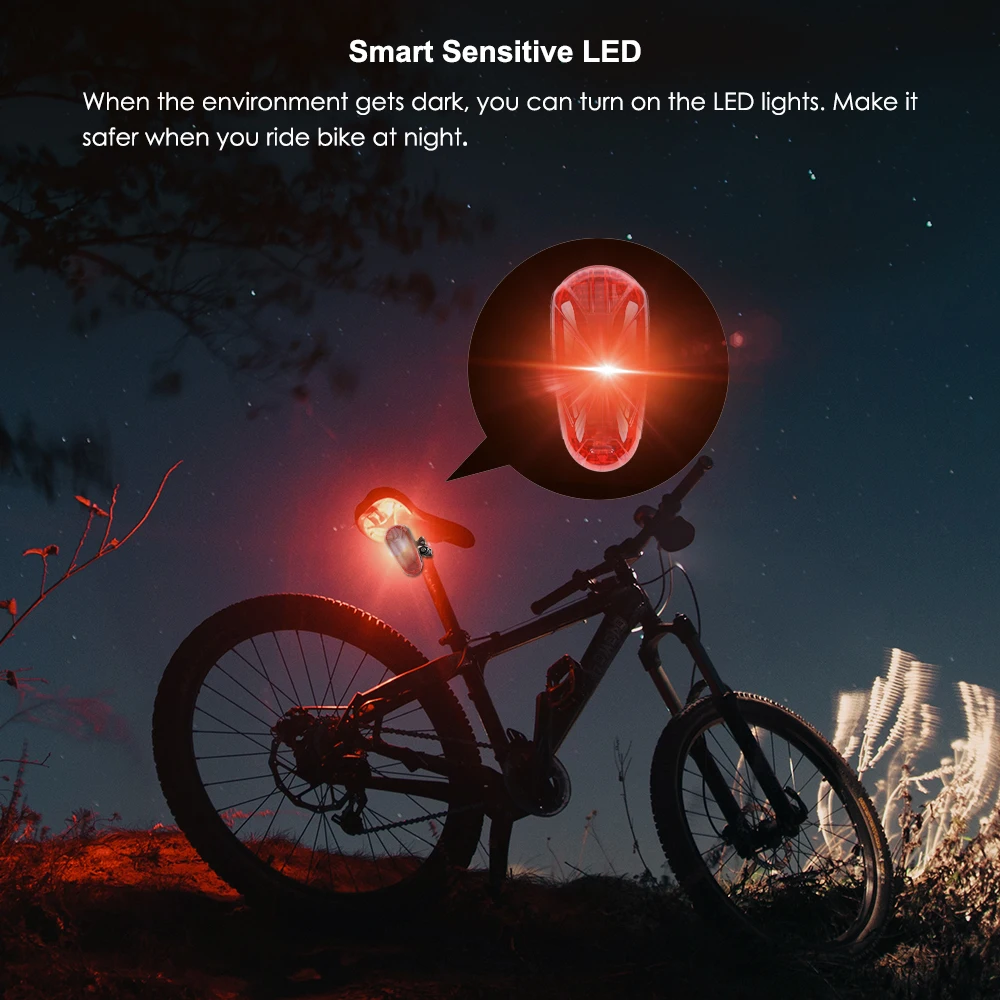 TKSTAR GPS Tracker Bike Waterproof Taillight Design Vibrate Drag Alarm Mini GPS Tracker for Bike Bicycle Geo-fence SOS Free APP