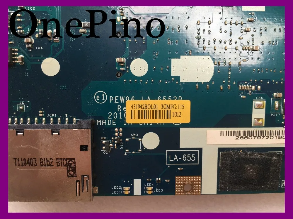 MBR4602001 صالح لشركة أيسر 5552 5552 جرام اللوحة المحمول PEW96 LA-6552P NV50A اللوحة بالكامل اختبار العامل