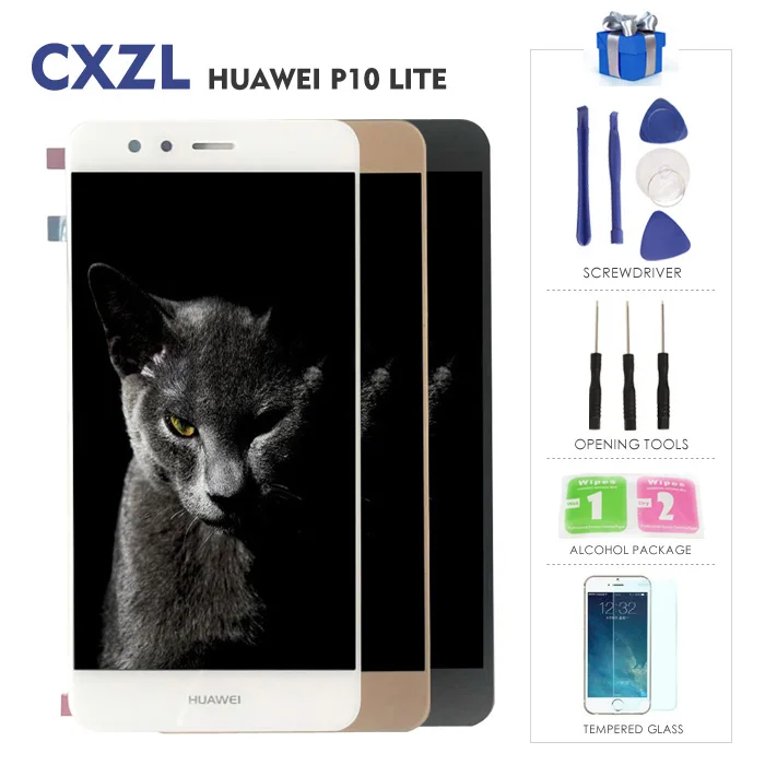 

Cxzl LCD For Huawei P10 lite display + primer 5,2 pulgadas For Huawei P10 lite WAS-LX1 WAS-LX1A WAS-LX2 WAS-LX3 LCD pantalla