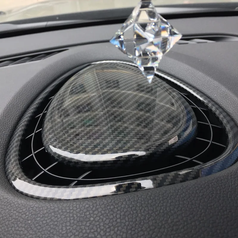 Углеродное волокно шаблон автомобиля вентиляционное отверстие приборной панели выход украшение наклейка крышка для Mini Cooper Clubman F54 F55 F56 стиль черный