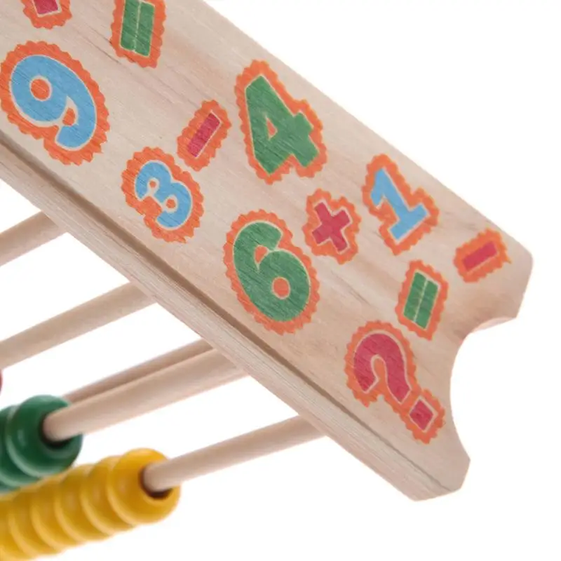 Детские математические игрушки дерево красочный бук Abacus обучение образовательный Дошкольный обучение Развивающие игрушки