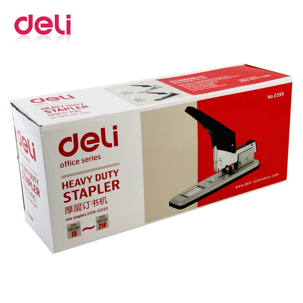 Deli 1 шт. большой степлер сверхпрочный уплотненный и долговечный офисный