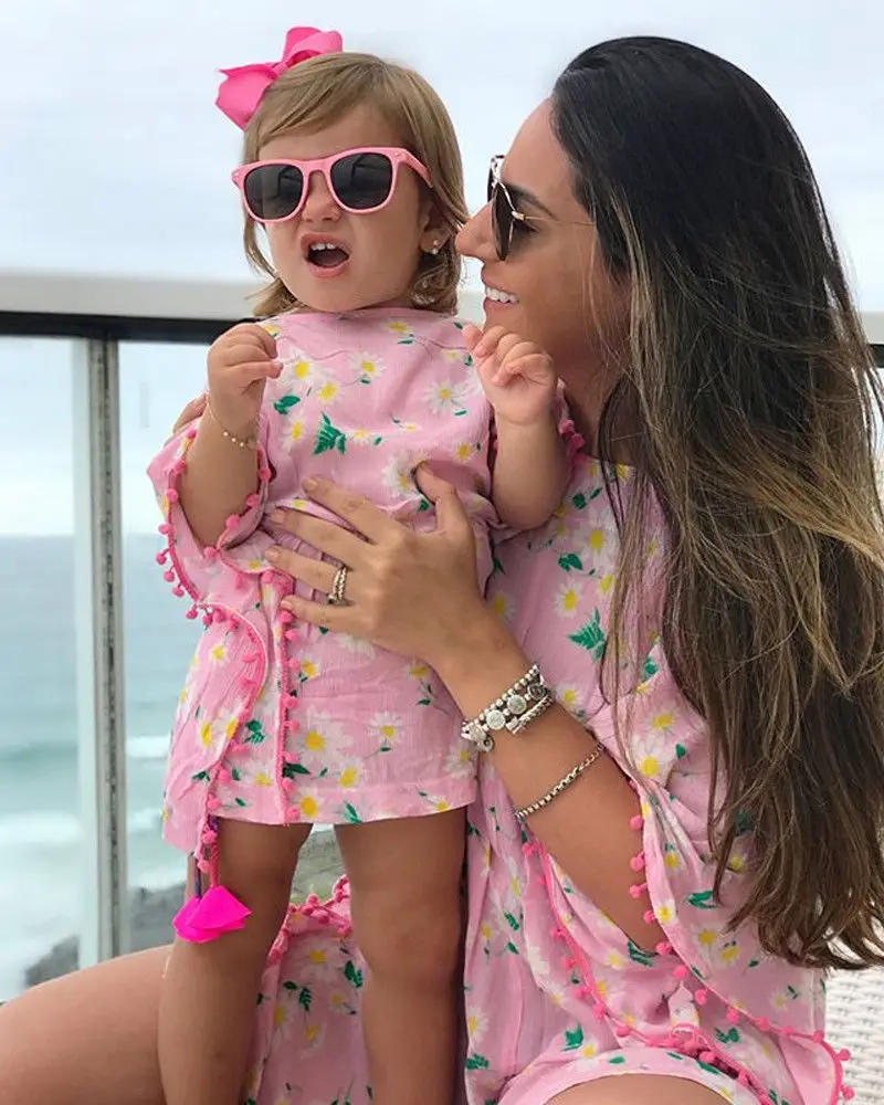

Princess Toddler Kids Baby Girls Dress Flower Summer Beach Dress Sundress