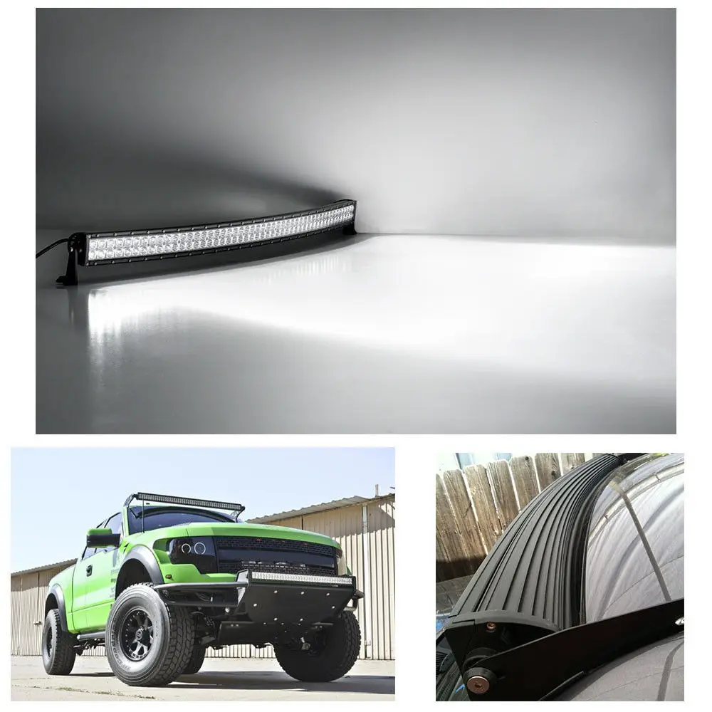  21 32 42 50 52 Inch Curved Led Work Light Bar COMBO 180W 240W 300W Fog Driving Light Off road Car T - 32965929332