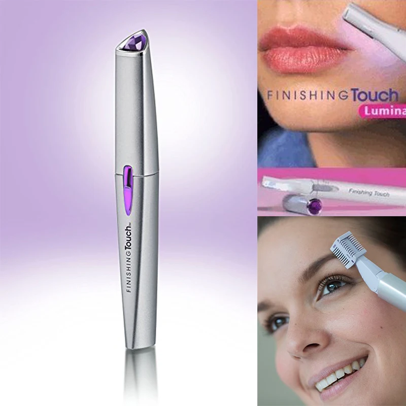 Electric Facial Lady Razor Hair Removal Trimmer Women Epilator Finishing Touch Razors Lighted Hair Remover Mini for Female Body