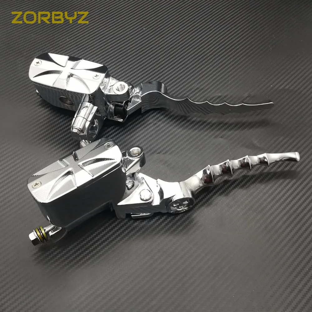 ZORBYZ 7/8 &quot22 мм мотоциклетные хромированные крестовые рычаги управления на руль