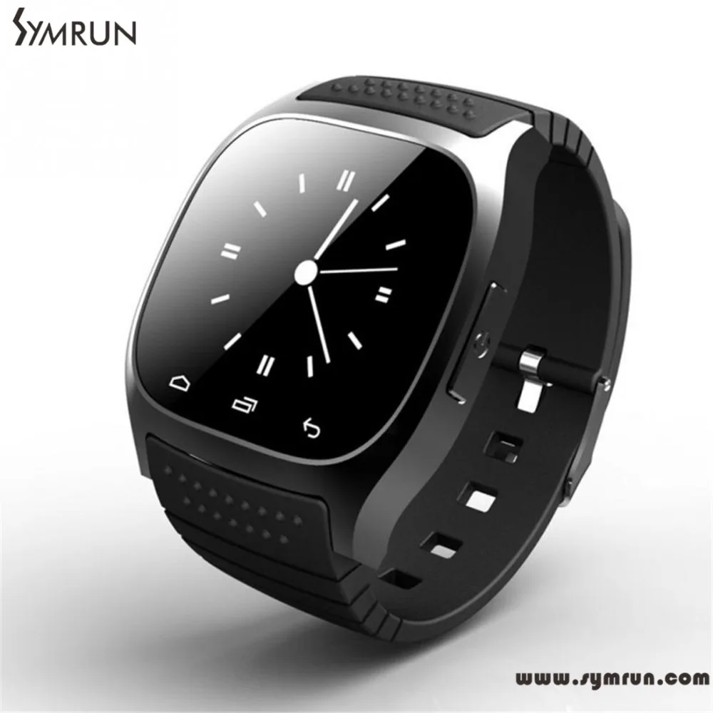 Symrun Smart Bluetooth Watch font b Smartwatch b font M26 With Led Display Barometer Alitmeter Music