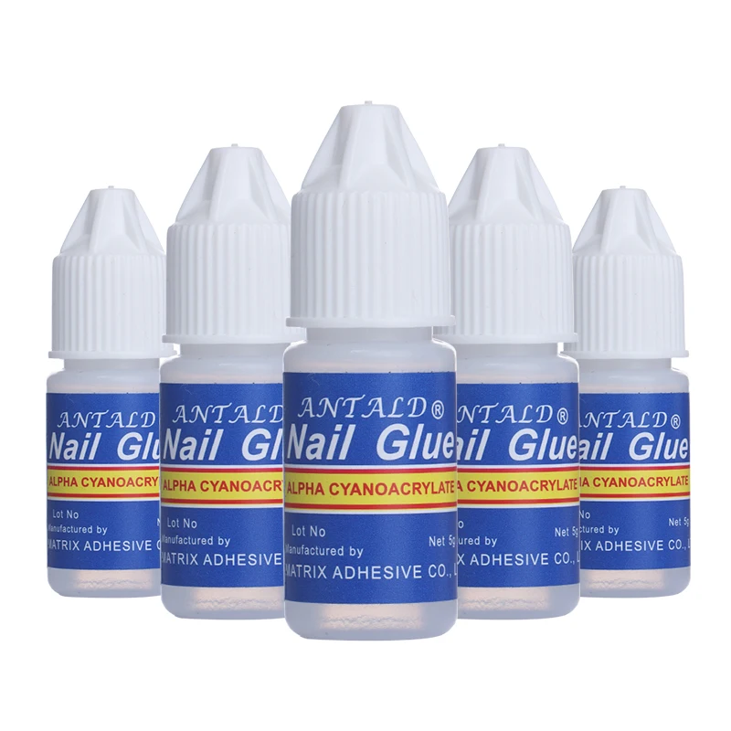 

1/5/10Pcs/Set 3g Nail Glue Glitters Acrylic Tips Adhesive Tool Fast Drying Glue with Brush Acrylic DIY Nail Art Decoration