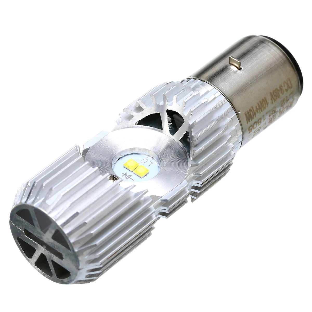 Mayitr 1pc Motorcycle Headlight Bulbs BA20D 20W Dual Side 4LED COB Lamp Scooter ATV Motorcycle Accessories Motor Fog Lights 12V