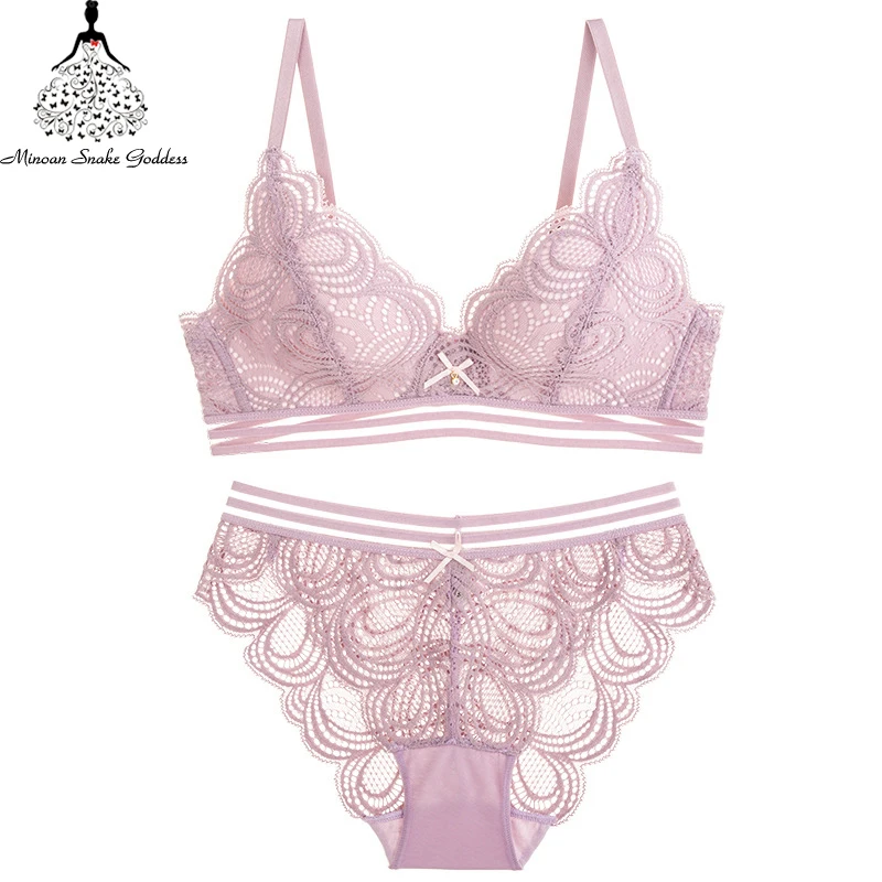 

Bra Set For Women Underwear Lingerie Set Sexy Lace Flora Push Up Bra And Pantie 32 38 AB Cup Underwear Women Set Intimates 2018