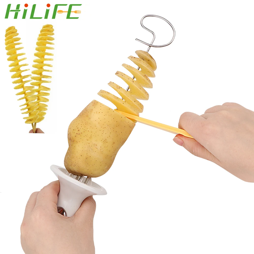 

HILIFE Rotato Potato Slicer Cutter DIY Manual Kitchen Tools Potato Spiral Cutter Twisted Tornado Cooking Tools