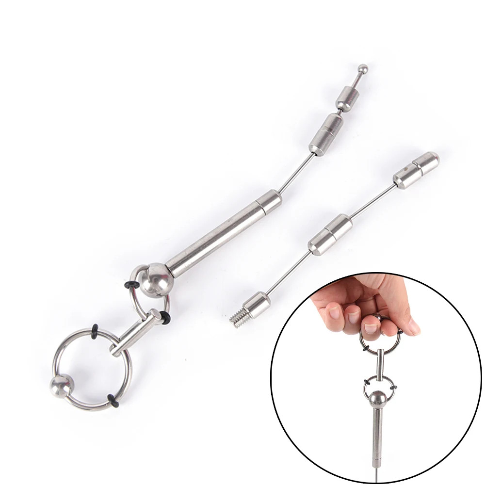 Steel urethral sound,Penis Urinary Plug,Urethra Stimulate Dilator Masturbation Rod DIY Free Combination Bathroom Accessories