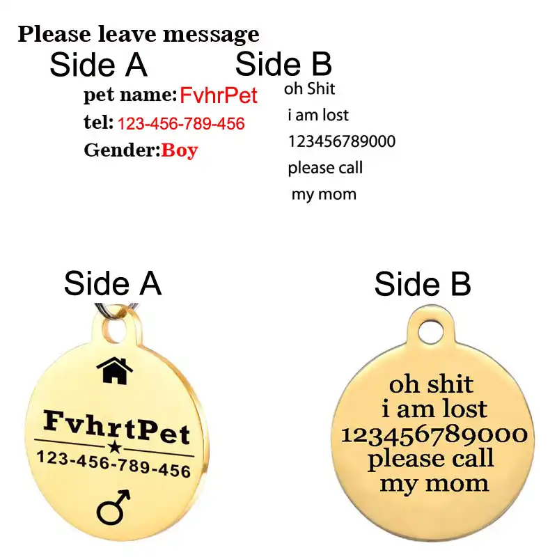 pet id name tags